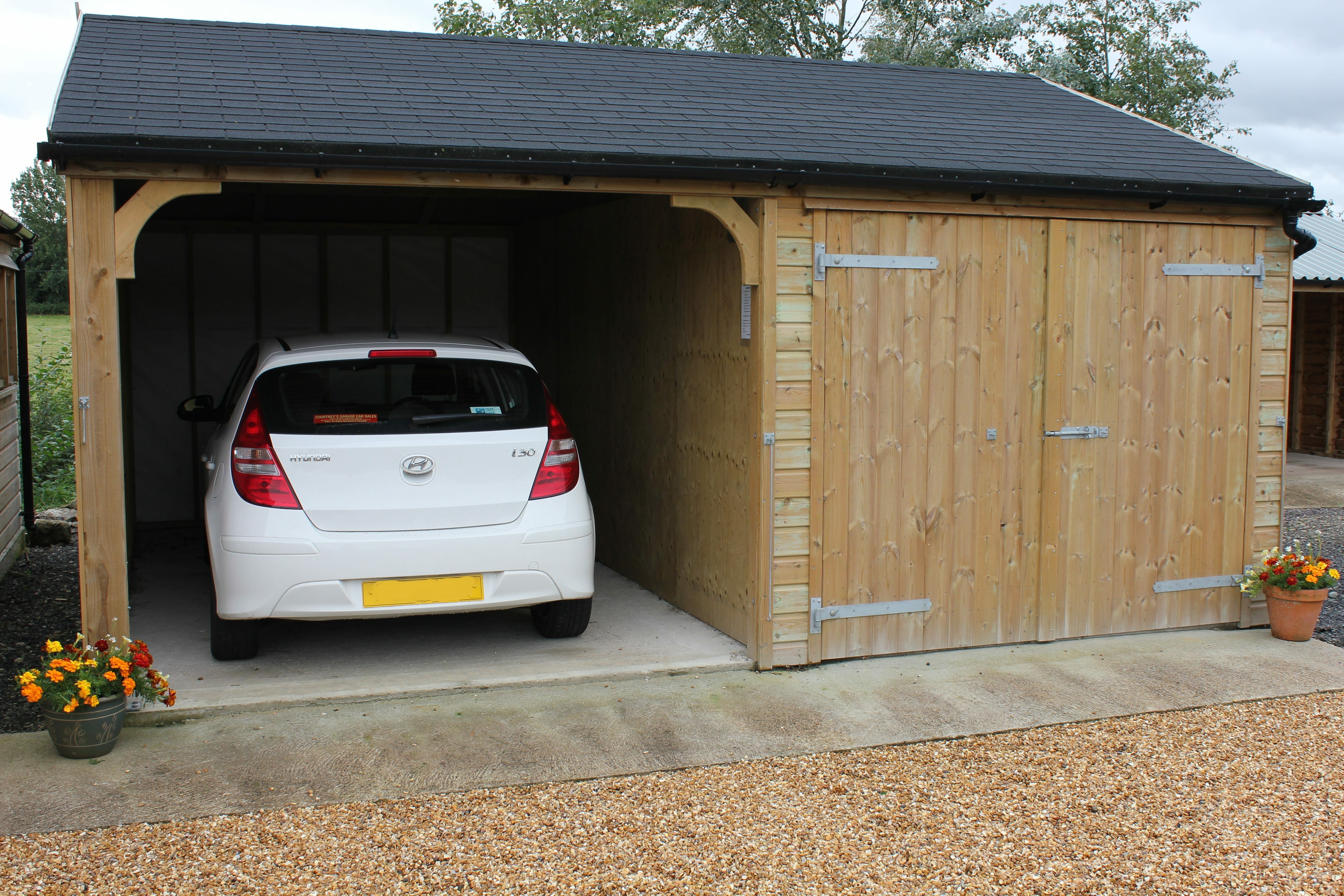 Wooden Framed Carports : Timber Garages - Ascot Timber Buildings : View