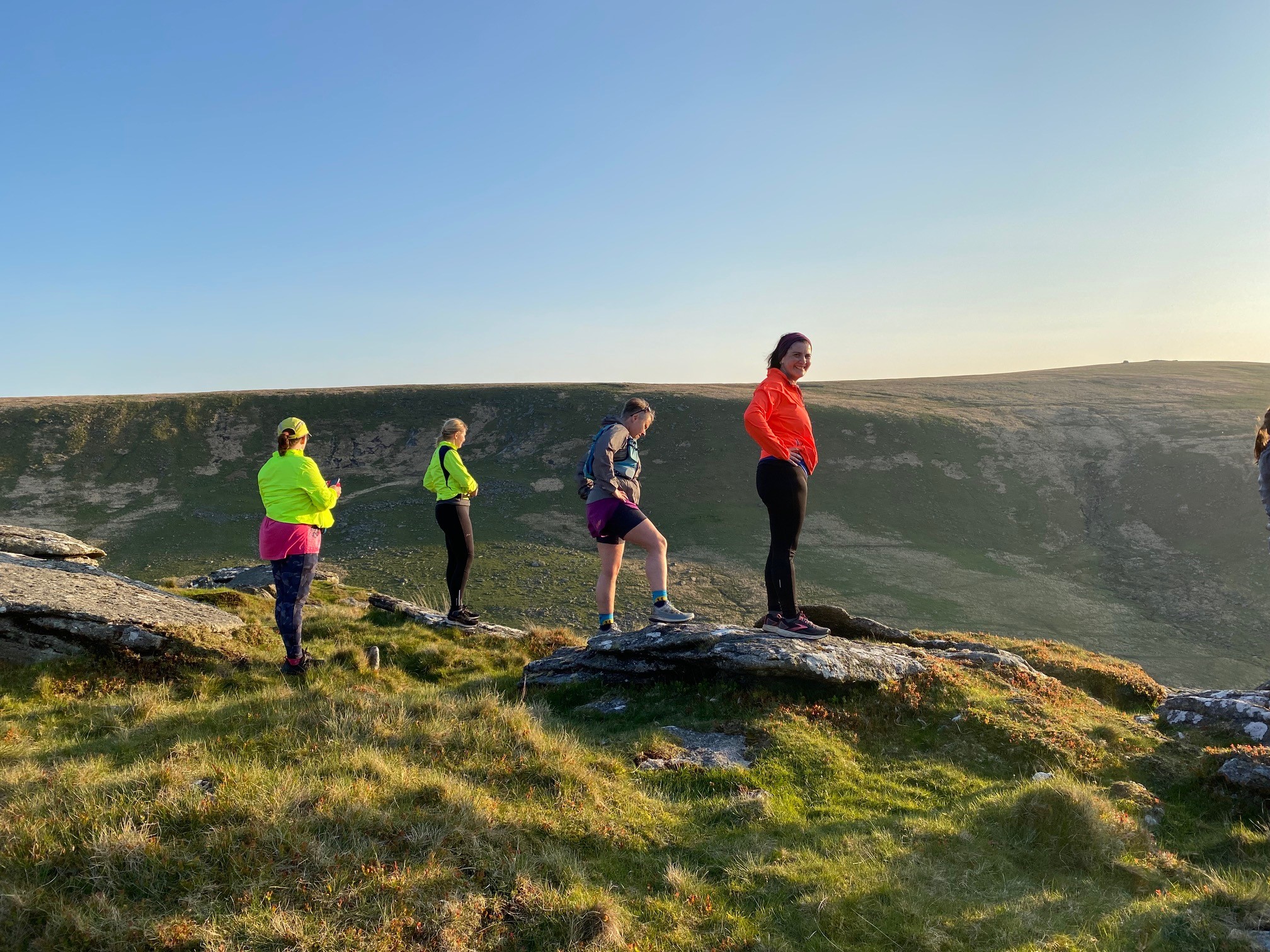 Runners on Dartmoor